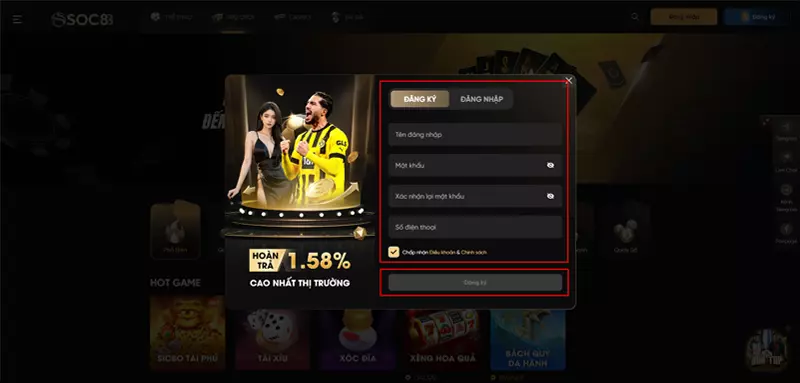 SOC88 - Nhà Cái Cá Cược Thể Thao, Live Casino, Tài Xỉu Uy Tín đăng ký soc88