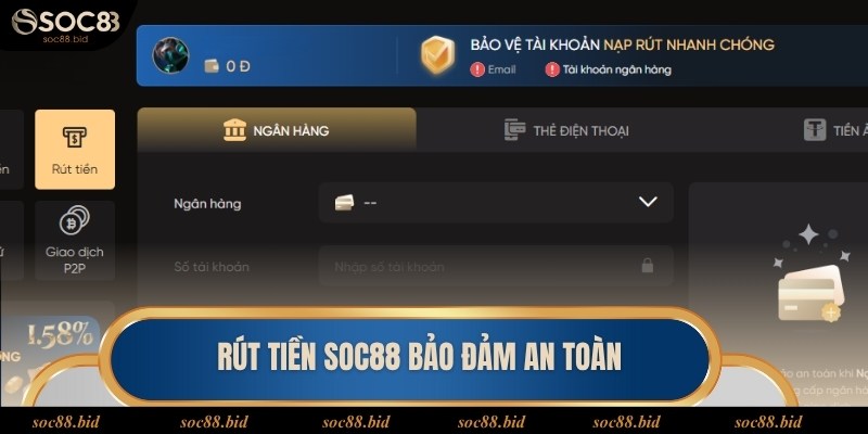 Hoạt động rút tiền uy tín bảo đảm tài sản người chơi
