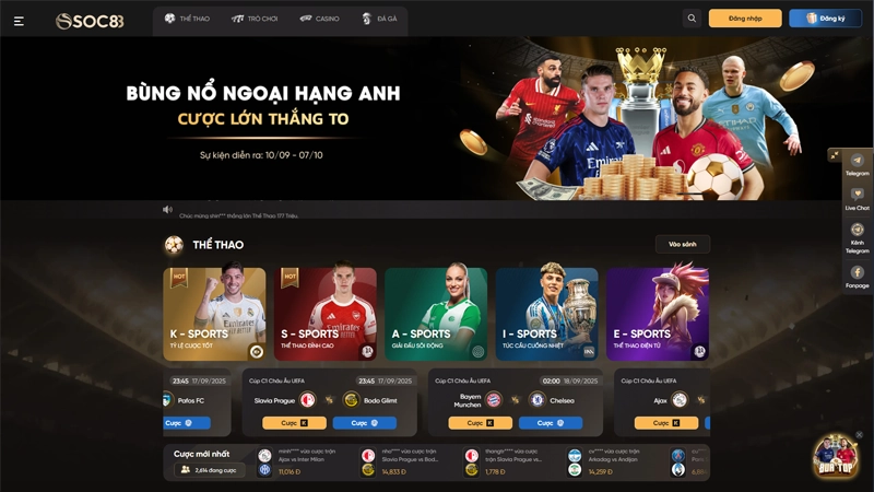 SOC88 - Nhà Cái Cá Cược Thể Thao, Live Casino, Tài Xỉu Uy Tín SOC88 - Nhà Cái Cá Cược Thể Thao, Live Casino, Tài Xỉu Uy Tín
